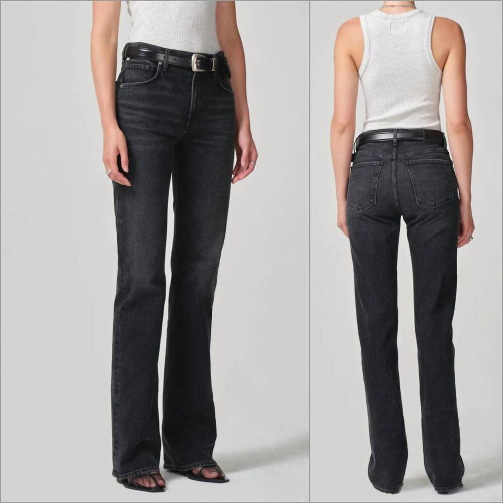 Citizens of Humanity Vidia Mid Rise Boot Denim Jeans in Stormy sz 26